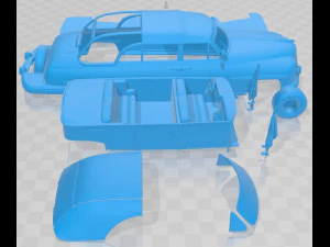 Lincoln Cosmopolitan Presidential Limousine 1950 Printable Car 3D Print Model