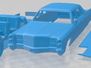 Cadillac Fleetwood Sixty Special Brougham 1966 Printable Car 3D Print Model