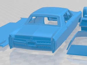 Cadillac Fleetwood Sixty Special Brougham 1966 Printable Car Modello di stampa 3D