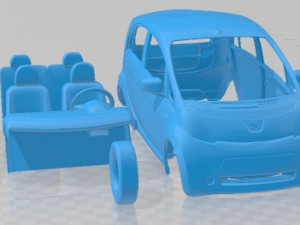 Peugeot iOn 2011 Printable Car 3D प्रिंट मॉडल