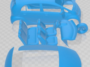 Peugeot iOn 2011 Printable Car 3D प्रिंट मॉडल