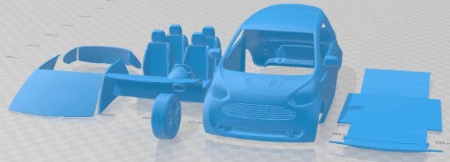 Aston Martin Cygnet 2012 Printable Car 3D Принт Модель .c4d .max .obj .3ds .fbx .stl .blend