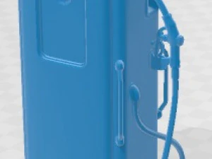 Retro Gas Pump 2 Printable 3D Print Model