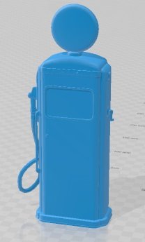 Vintage Dirty Gas Station Printable 3D 프린트 모델 .c4d .max .obj .3ds .fbx .stl .blend 