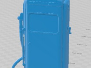 Vintage Dirty Gas Station Printable 3D 프린트 모델