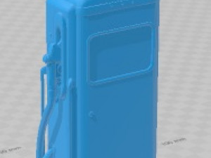 Vintage Dirty Gas Station Printable 3D 프린트 모델