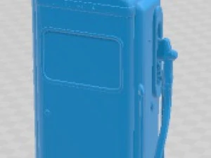 Vintage Dirty Gas Station Printable 3D Print Model