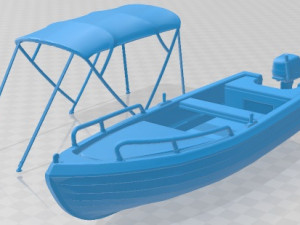 Leisure Boat Printable Modelo de Impressão 3D