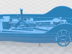 Pyroscaphe 1783 Original Steamboat Printable 3D Print Model