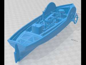 Pyroscaphe 1783 Original Steamboat Printable 3D प्रिंट मॉडल