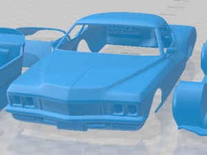 Buick Riviera GS Boattail 1971 Printable Car 3D Print Model