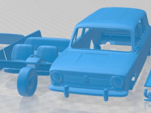 VAZ Zhiguli 2102 1971 Printable Car Modelo de impresión 3D