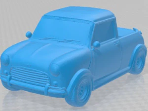 Распечатанный автомобиль Mini Pick Up 1972 года 3D Принт Модель