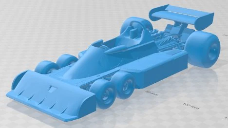 Tyrrell P34 Printable Car 3D Print Model .c4d .max .obj .3ds .fbx .stl .blend 