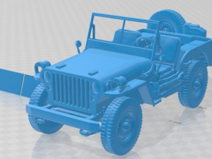Jeep Willys MP 1942 Printable Car 3D 打印模型