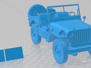 Jeep Willys MP 1942 Printable Car Modelo de Impressão 3D