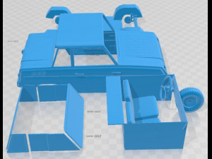 SMZ S 1980 Printable Car 3D प्रिंट मॉडल