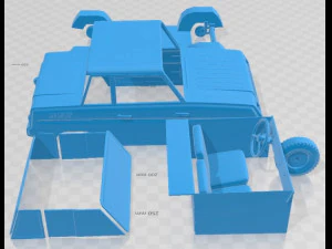 SMZ S 1980 Printable Car 3D Print Model