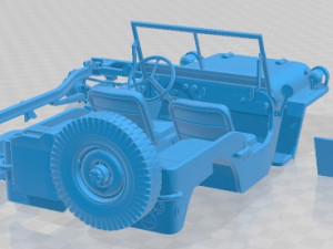 Jeep Willys MP 1942 Printable Car Modelo de Impressão 3D