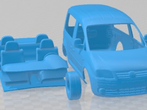 Volkswagen Caddy 2010 Printable Car 3D Print Model