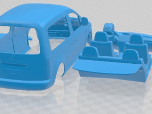 Volkswagen Caddy 2010 Printable Car 3D Print Model