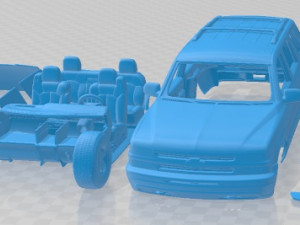 Chevrolet Tahoe LS 2002 Printable Car 3D Print Model