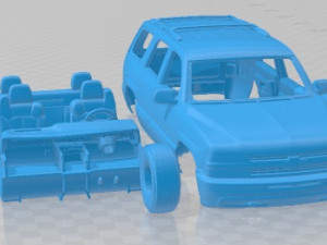 Chevrolet Tahoe LS 2002 Printable Car 3D प्रिंट मॉडल