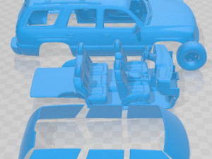Chevrolet Tahoe LS 2002 Printable Car 3D प्रिंट मॉडल