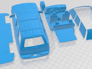 Chevrolet Tahoe LS 2002 Printable Car 3D प्रिंट मॉडल