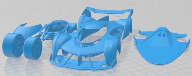 McLaren Ultimate Vision Gran Turismo Printable Car 3D Принт Модель .c4d .max .obj .3ds .fbx .stl .blend 