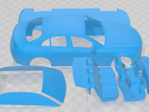 Mercedes C Class AMG 4 Matic 2019 Printable Car 3D प्रिंट मॉडल