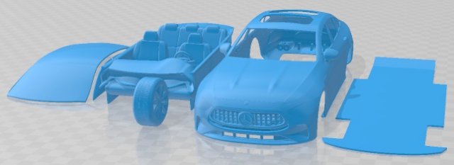 Mercedes Benz AMG GT53 2023 Printable Car 3D प्रिंट मॉडल .c4d .max .obj .3ds .fbx .stl .blend 