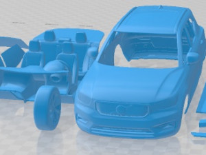 Volvo XC40 Recharge 2020 Printable Car 3Dプリントモデル