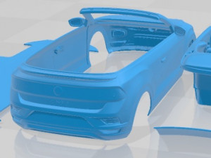 Volkswagen T Roc Cabrio 2020 Printable Car 3D Print Model