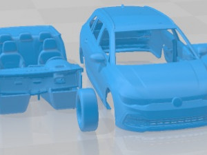 Volkswagen Golf Variant Alltrack 2021 Printable Car Model do druku 3D
