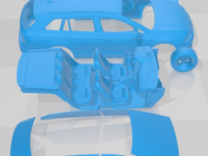 Volkswagen Golf Variant Alltrack 2021 Printable Car Model do druku 3D