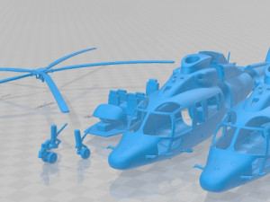 Eurocopter EC 155 Printable Helicopter 3D Print Model