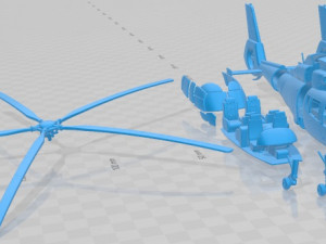 Eurocopter EC 155 Printable Helicopter 3D प्रिंट मॉडल