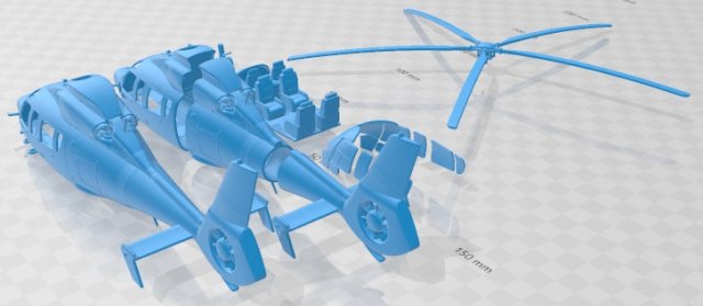 Download Eurocopter EC 155 Printable Helicopter 3D Model