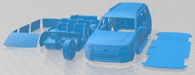 Everest 2012 Printable Car 3D-printmodel .c4d .max .obj .3ds .fbx .stl .blend 