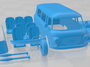 Barkas B 1000 Minibus Printable 3D Print Model