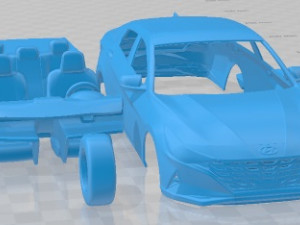 Hyundai Elantra 2021 Printable Car 3D Принт Модель