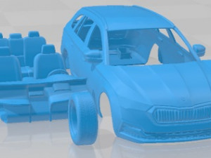 Skoda Octavia Combi 2020 Printable Car 3D Baskı Modeli