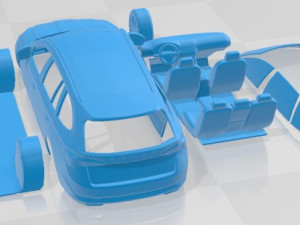 Skoda Octavia Combi 2020 Printable Car 3D Baskı Modeli