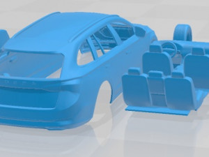 Skoda Octavia Combi 2020 Printable Car 3D Baskı Modeli