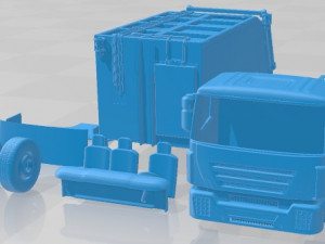 Iveco 682 Garbage Printable Truck 3D Print Model