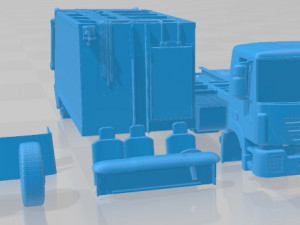 Iveco 682 Garbage Printable Truck 3D Print Model