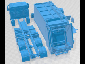 Iveco 682 Garbage Printable Truck 3D Print Model