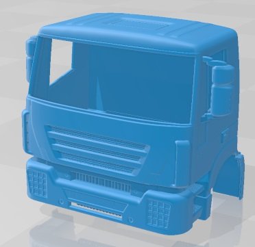 Iveco 682 Printable Body Cabin Truck Modello di stampa 3D .c4d .max .obj .3ds .fbx .stl .blend 