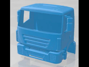 Iveco 682 Printable Body Cabin Truck 3D Print Model